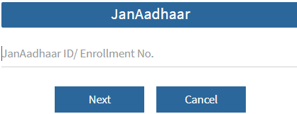Screenshot of the SSO Registration page with Citizen tab selected and Jan Aadhaar option highlighted.