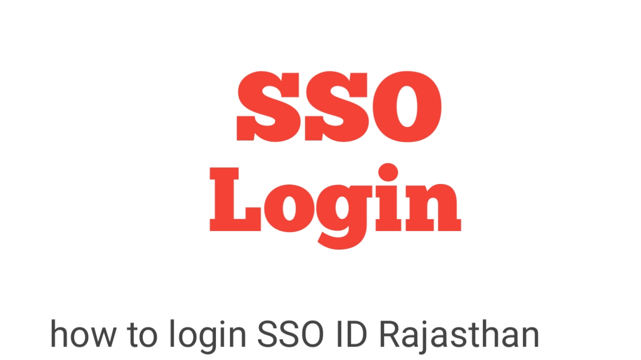 sso.rajasthan.gov.in HomePage SSO ID