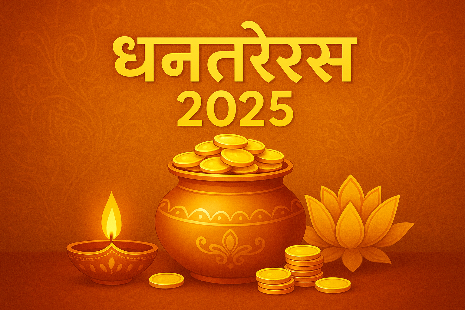 Dhanteras 2025 पर भेजे परिवार और मित्रों को शुभकामनाएं मेसेज (5000+)