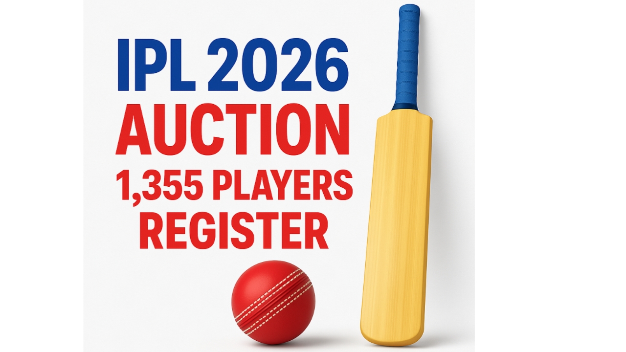 🔥IPL 2026 Auction: 1,355 Players Register, Historic Foreign Salary Cap Announced, Big Stars Released & Complete Auction Roadmap Revealed