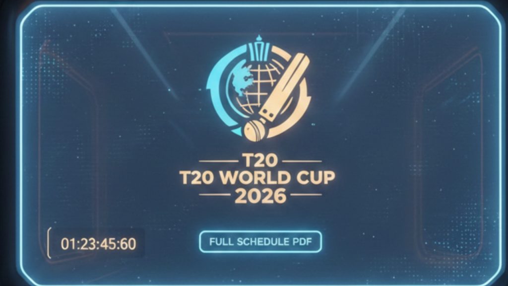 ICC T20 World Cup 2026 Schedule: Full Match List, PDF Download, Groups, Venues, and Team Squads